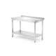 HENDI Fali munkaasztal polccal - 1200x700x850 mm, csavarozott - Profi Line (812730)
