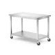 HENDI Mobil asztal polccal - 1200x600x850mm - Kitchen Line (815793)