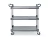 AmerBox 3 polcos polipropilén szervizkocsi - 1010x500x960mm - Nagy teherbírású (816264)