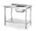 HENDI Rozsdamentes mosogatóasztal polccal - 800x600x850 mm - Kitchen Line (816998)