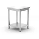 Hendi Budget Line Munkaasztal polccal - 600x600x850mm - Csavaros (817094)