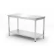 HENDI Budget Line Munkaasztal Polccal - 1200x600x850 mm - Csavaros szerkezet (817179)