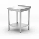 HENDI Fali munkaasztal polccal, Budget Line - 600x600x850 mm - Csavarozott (817223)