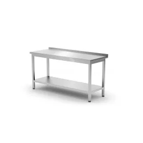 HENDI Fali Munkaasztal Polccal, Budget Line - 1200x600x850 mm - Csavarozott (817285)