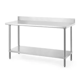 HENDI Munkaasztal magasított hátlappal - 1600x600x950mm - Budget Line (817599)