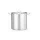 Magas fazék- fedővel, HENDI, Profi Termékcsalád, 37L, ⌀360x(H)360mm