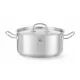 Alacsony fazék- fedővel, HENDI, Kitchen Termékcsalád, 4,9L, ⌀240x(H)110mm