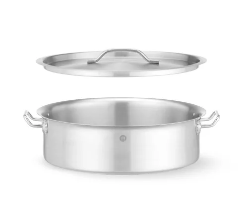 Edény fedővel, HENDI, 15,8L, ⌀380x(H)139mm