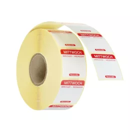   Élelmiszerbiztonsági napi matricák, újrafelhasználható, HENDI, Szerda, 1000 db., 25x25mm