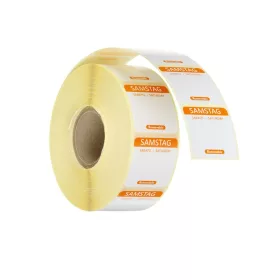   Élelmiszerbiztonsági napi matricák, újrafelhasználható, HENDI, Szombat, Narancs, 1000 db., 25x25mm
