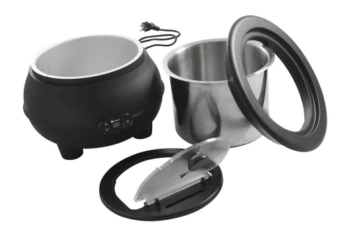 Leves melegentartó, HENDI, 8L, 230V/450W, ⌀370x(H)316mm