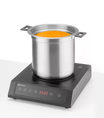Leves melegentartó, víz nélküli, 10L, HENDI, 10L, Fekete, 220-240V/450W, ⌀330x(H)398mm