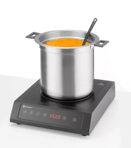 Leves melegentartó, víz nélküli, 10L, HENDI, 10L, Fekete, 220-240V/450W, ⌀330x(H)398mm