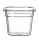 HENDI GN edény 1/6, , Profi Termékcsalád, GN 1/6, 2,4L, Átlátszó, 176x162x(H)150mm