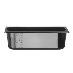   HENDI GN edény 1/3, , Profi Termékcsalád, GN 1/3, 4L, Fekete, 325x176x(H)100mm