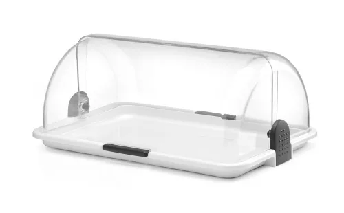Ételtároló rolltop fedővel, HENDI, 465x310x(H)190mm
