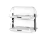 Ételtároló rolltop fedővel - kettős, HENDI, 465x310x(H)410mm