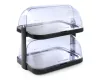 HENDI Duo UNIQ Dupla roll-top fedeles hűtővitrin - 480x355x480mm, Fekete (871812)
