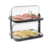 HENDI Duo UNIQ Dupla roll-top fedeles hűtővitrin - 480x355x480mm, Fekete (871812)