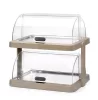 HENDI Dupla roll-top fedeles hűtővitrin Duo UNIQ - Bézs, 480x355x480mm (871959)
