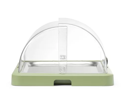 Egyfedeles roll-top hűtővitrin Duo UNIQ, HENDI, designed by Robert Bronwasser, Zöld, 460x355x(H)220mm