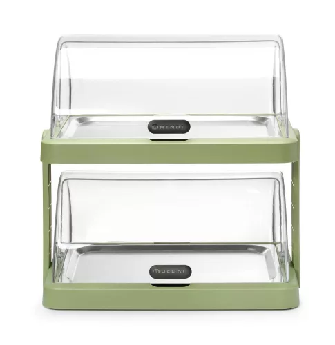 HENDI Dupla roll-top fedeles hűtővitrin Duo UNIQ - Zöld, 480x355x480mm (871973)