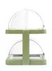 HENDI Dupla roll-top fedeles hűtővitrin Duo UNIQ - Zöld, 480x355x480mm (871973)