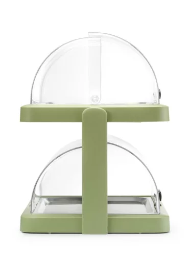 HENDI Dupla roll-top fedeles hűtővitrin Duo UNIQ - Zöld, 480x355x480mm (871973)