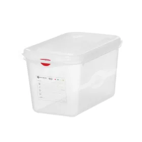  GN 1/4 polipropilén tartály, HENDI, GN 1/4, 4,3L, Átlátszó, 265x162x(H)150mm