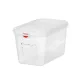 HENDI GN 1/4 polipropilén tartály, , GN 1/4, 4,3L, Átlátszó, 265x162x(H)150mm