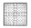 HENDI Mosogatókosár poharaknak - 25 rekeszes, 500x500x104 mm - Ipari mosogatógépekhez (877036)