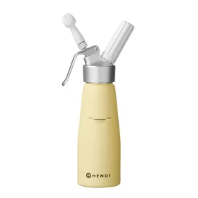 Habszifon, HENDI, 0,5L, Pasztell sárga, ?80x(H)260mm