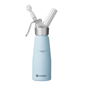 Habszifon, HENDI, 0,5L, Pasztell kék, ⌀80x(H)260mm