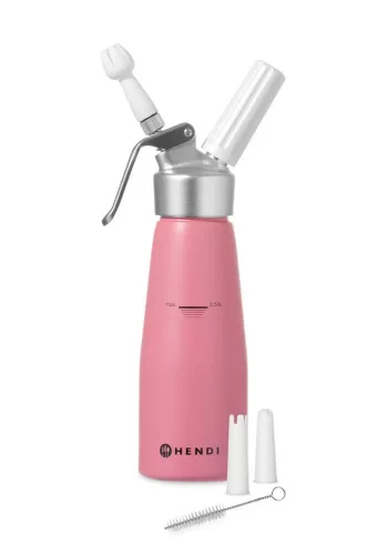 Hendi Habszifon – 0,5L, Alumínium – Pasztell rózsaszín (975855)