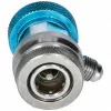 Töltő csatlakozó autóklíma R134a 1/4 coll SAE x 13 szívóoldali LP (kék)
