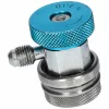 Töltő csatlakozó autóklíma R134a 1/4 coll SAE x 13 szívóoldali LP (kék)
