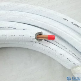 12x1 mm (1/2) Szigetelt rézcső, klíma 25 méteres tekercs