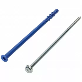   10x240 mm Csavar + tipli, klímatartó konzolhoz, peremes fejű, 25 db/csomag