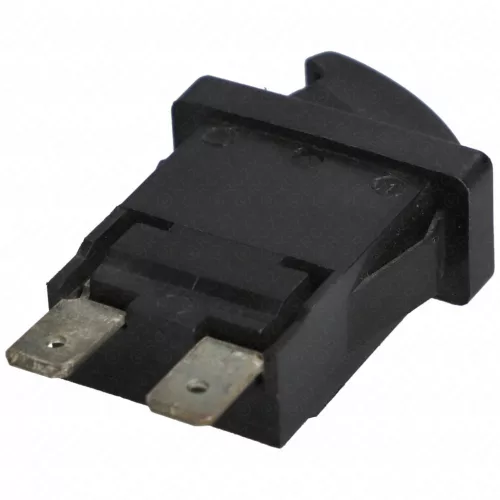 12x25mm Világításkapcsoló fekete HELKAMA fordított működésű