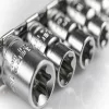 TORX dugókulcsfejek 1/4",és 3/8", 9 részes , E5 - E16,  HÖGERT HT1A884