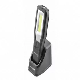   Munkalámpa, akkumulátoros, COB 10W, LED 5W, IP54,  max 550 lm, PowerBank funkció, töltőállomás , HÖGERT HT1E408