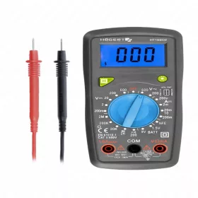   Digitális multiméter, LED dióda, AC-DC 600V, 10A, 2 MΩ , HÖGERT HT1E602