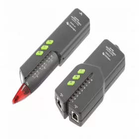 Kábelteszter, RJ11, RJ45, zseblámpa, NCV , HÖGERT HT1E640