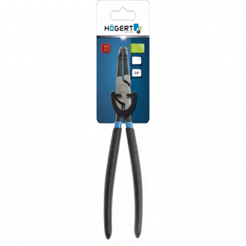 Seegergyűrű fogó, belső, hajlított 150 mm, 12-25 mm, HÖGERT HT1P147