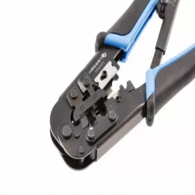   Telefoncsatlakozó prés, krimpelő, 6P, 8P, RJ45, RJ11, RJ12, 137  mm , HÖGERT HT1P171