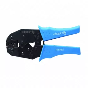   Érvéghüvely krimpelő fogó, racsnis, csúszósaruhoz, 1,5-6  mm², HÖGERT HT1P192