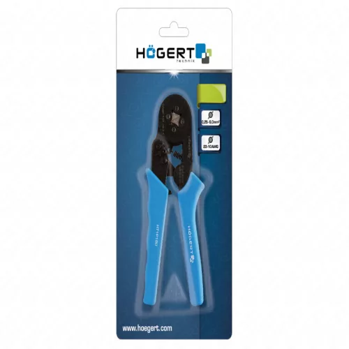 Krimpelő fogó, BNC, F, IEC, RCA, RG59, RG6, 200  mm , HÖGERT HT1P198