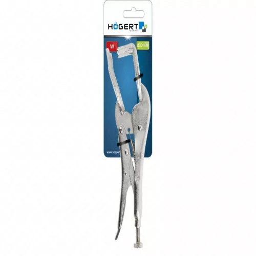 Rögzítő fogó, W típusú fej, 230 mm , HÖGERT HT1P385