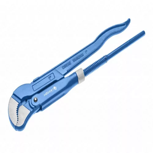 Svédcsőfogó, rögzítővel, 1", 320 mm, S típusú 45 ° pofával, HÖGERT HT1P520
