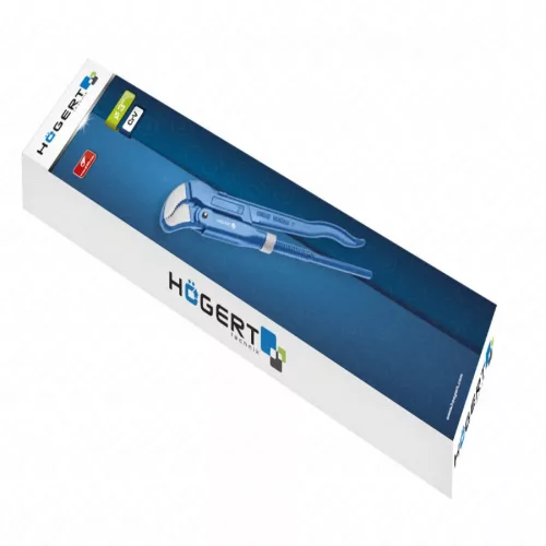 Svédcsőfogó, rögzítővel, 3" ,    640  mm, S típusú 45 ° pofával, HÖGERT HT1P526